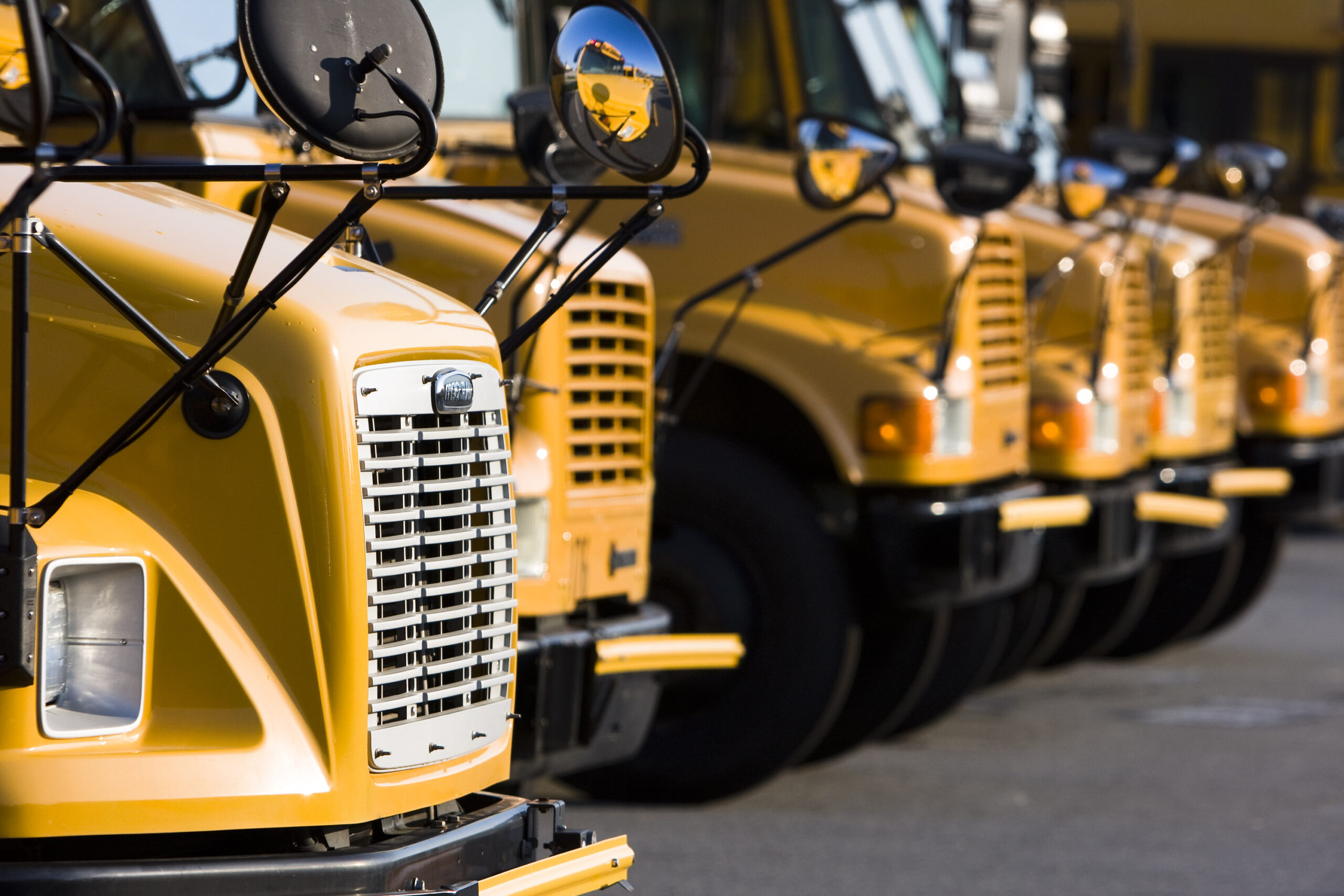 School buses prepare for another school year
